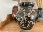Miranda Thomas black carved lustre jug provenance Richard Batterham estate