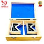 4" Cast Iron V Block 2 Pcs Set 100 x 38 x 75mm Inch Vee Block Without Clamp UK