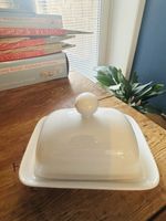 White Butter Dish