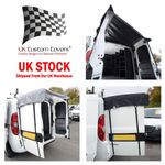 Vauxhall Combo Rear Barn Door Awning Cover (2001 Onwards) Black/Grey