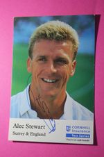 Alec Stewart (Surrey) Signed Cornhill Insurance Card
