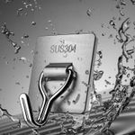 5Pcs Large Self Adhesive Hooks Heavy Duty 20Kg (Max) Strong Sticky Hooks-Upgrade