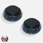 Magnetic Door Retainer Set Black for Caravans Delivery Vehicles Horseboxes