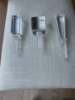 Vera Wang Wedgwood Illusion Clear Lead crystal bottle Stopper Set of 3.