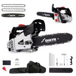 Top Handle Petrol Chainsaw 26cc 10" Topping Limbing Free Cover + Chains SHAYN