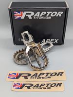 New Seconds Raptor RX023ST Apex Titanium Footrests 2024-26 KTM Husqvarna GasGas
