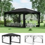 4mx3m Party Tent Wedding Gazebo Outdoor Waterproof PE Canopy Shade Refurbished