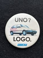 🔘 Button Brand Fiat Uno Car Advertising Vintage Button Italy Magnetic 6cm