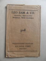 Leo Sam & Co, Photographic Envelope, Rabaul, New Guinea. Rare.