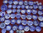 BING & GRONDAHL ROYAL COPENHAGEN DENMARK BLUE & WHITE PORCELAIN PLATES 54 Pcs
