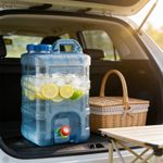 7.5/18/20/25L Water Container Carrier With Tap Camping Portable Tank Jerry Can