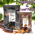 Millipede & Isopod Substrate & Leaf Litter Pack Natural supplies Bio Active Pack