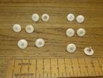 Antique Georgian Bovine Bone Drawer pulls for Engineers Drawers / Writing Slope