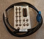 National Instruments BNC-2110 terminal block with SHC68-68-EP shielded cable.