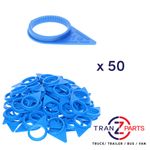 CHECKPOINT WHEEL NUT INDICATOR - 32MM BLUE POINTER GENUINE x 50