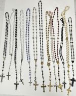 13 Vintage Rosaries Catholic Religious Christian Gorgeous 16" To 22" 