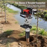 Gas Powered Fence T Post Driver Pile Driver Hammer Push Pile Kit 2 Stroke 32.7cc