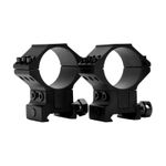 WULF 40 MOA Adjustable 6 Screw Rings - Picatinny - 34mm Tube