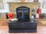Old Antique Pine Chest, Vintage Wooden Storage Trunk, Blanket Box, Coffee Table.