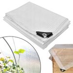 Clear Heavy Duty Tarpaulin Waterproof Cover Ground Sheet Transparent Tarpaulin