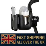 Baby Stroller Water Cup Holder With Phone Holder Baby Stroller Bottle Rack