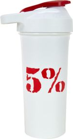 Rich Piana 5% Nutrition Shaker Bottle 600ml White / Red