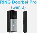 Ring Doorbell PRO PLUS 2K /4K  15° - 45° Angle Mount Corner Bracket