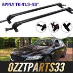 For Jaguar XF 12-22 Lockable 43" Roof Racks Cross Bars Luggage Cargo Carriers UO