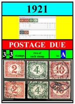 EGYPT-stamps-1921-POSTAGE DUE-6 stamps-CLEARANCE