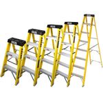 Excel Electricians Fibreglass Step Ladder 3/4/5/6/8 Tread 0.72m - 1.91m EN131