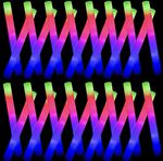 58 Multicolour LED Foam Glow Stick Light-Up Baton, Party Theme, 3 Modes