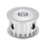 5M16T Timing Belt Pulley 10mm 25/64" Bore Aluminum Synchronous Wheel Silver