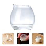 Reusable Glass Mini Milk Pitcher Clear Cup for Home Kitchen Coffee and Sauce