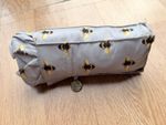 Fulton Tiny Umbrella, Grey Bees Print, Ultra Compact, Lightweight Wind Resistant