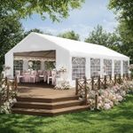 Aoxun 5x10m Party Tent Gazebo Heavy Duty Waterproof with Removable Sidewalls