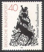 Germany 1982 Donkey/Dog/Cat/Cockerel/Animals/Fairy Stories/Bros Grimm 1v n27543