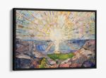 EDVARD MUNCH, SOLENINTRO -FLOAT EFFECT CANVAS WALL ART PRINT