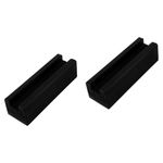 Reusable Wooden Mirror Base Black Multi Use Stable Mirror Support Holder