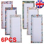 6 PCS Magnetic Shopping Pad Notepad To Do List Fridge Magnet Memo Planner