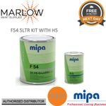 1 X Mipa F54 4-1 2K HS Grundfiller HIGH BUILD PRIMER W/ H5 HARDENER 5L KIT-GREY