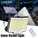 Solar Power LED Wall Light Security Outdoor Garden Flood Lamp PIR Motion Sensor