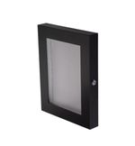 A3 Black Powder Coated Mains LED Menu Case