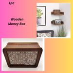 Wooden Money Box with Counter Money Piggy Bank Coin Saving Box
