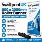 Roller Banner Printed Your Artwork - Pop/Roll/Pull up Display Exhibition Stand
