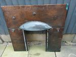 Vintage Art Deco Copper Fire Surround Cast Iron