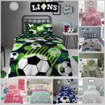 Reversible Duvet Cover Boys Girls Quilt Covers Gamer Bedding Set Single Double