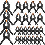26X Heavy Duty Spring Clamps 2" 3" 4" Set Market Tarpaulin Quick Nylon Clips UK