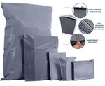 Grey Mailing Bags Postage Mixed Sizes Strong Poly Self Seal Plastic Postal UK