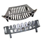 Percy Doughty 16" Fire Grate Stool (24B Heavy Duty) Comes With Guard - 16 Inch