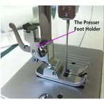 Sewing Machine Snap-On Presser Foot Adapter Holder Low Shank for Most Low Shank